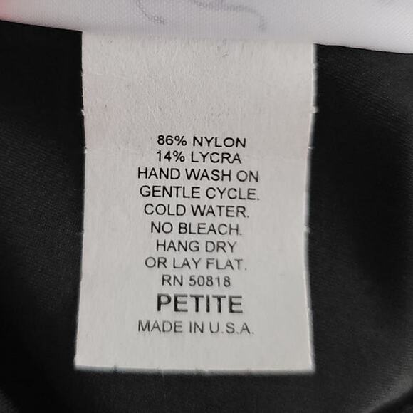 Baltogs Spandex Pull-On Wide Leg Palazzo Culottes Dance Pants Black P NEW - Picture 5 of 7